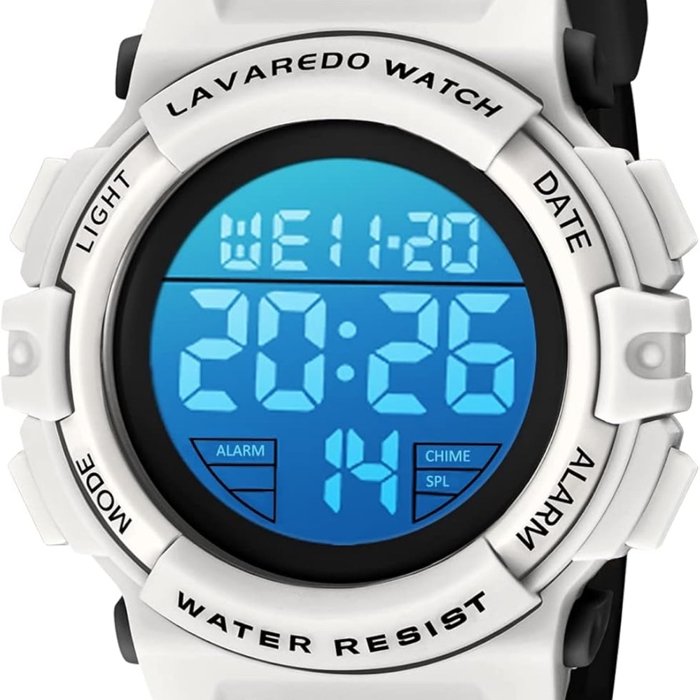 Lavaredo Kids Digital Watch - White and Blue